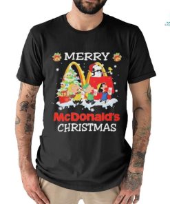 Official Peanuts merry Christmas mcdonald’s 2023 T shirt