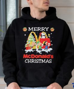 Official Peanuts merry Christmas mcdonald’s 2023 T shirt