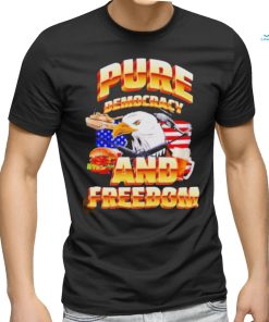 Official Pure democracy and feeedom usa flag shirt