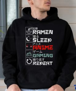 Official Ramen Sleepy Anime Gaming Repeat Shirt