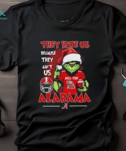 Official Roll Tide Grinch They Hate Us Because Ain’t Us Alabama Football Rose Bowl Christmas Shirt