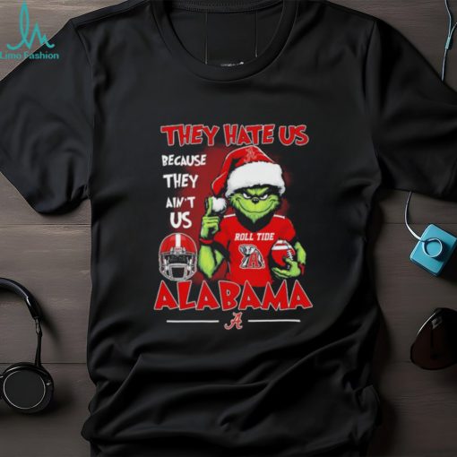 Official Roll Tide Grinch They Hate Us Because Ain’t Us Alabama Football Rose Bowl Christmas Shirt