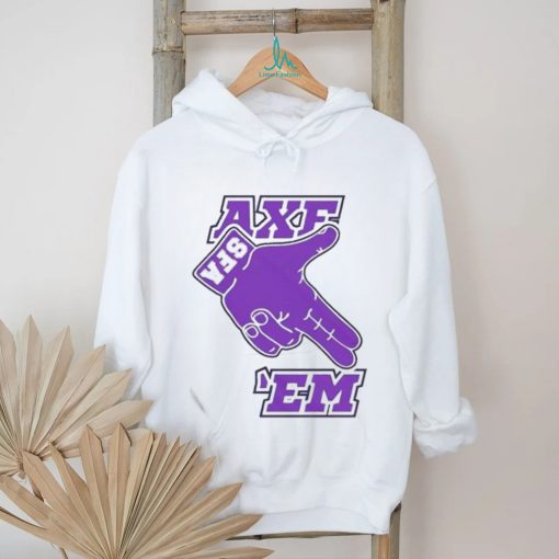 Official SFA Lumberjack Football Raise The Axe Axe Em Logo T Shirt