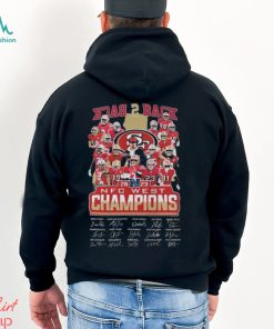 Official San Francisco 49ers Back 2 Back 2023 NFC West Champions Signatures Shirt, hoodie, sweater, long sleeve and tank top Official San Francisco 49ers Back 2 Back 2023 NFC West Champions Signatures Shirt