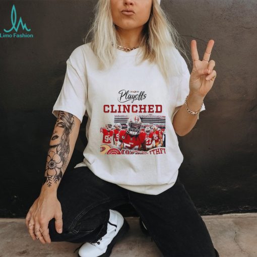 Official San Francisco 49ers Clinched The 2023 NFL Playoffs Shirt