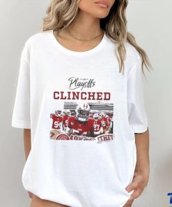 Official San francisco 49ers clinched the 2023 NFL playoffs shirt