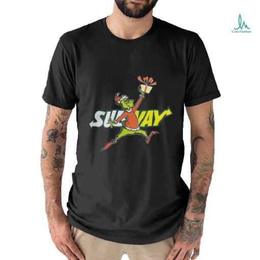 Official Santa Grinch Dabbing Subway Shirt