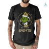 Official Santa Grinch I Hate People But I Love My New Orleans Saints Christmas Shirt