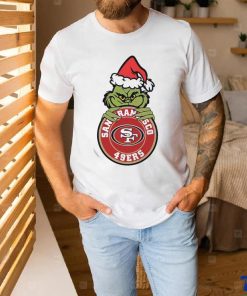Official Santa Grinch San Francisco 49ers Circle Logo NFL 2023 T Shirt