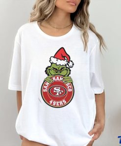 Official Santa Grinch San Francisco 49ers Circle Logo NFL 2023 T Shirt