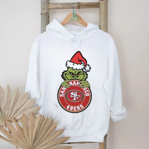 Official Santa Grinch San Francisco 49ers Circle Logo NFL 2023 T Shirt