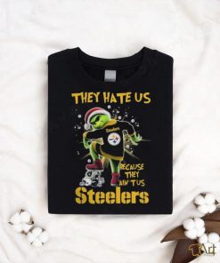 Official Santa Grinch Stomp On Teams NFL They Hate Us Because They Ain’t Us Pittsburgh Steelers Shirt