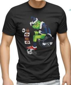 Official Santa grinch Dallas Cowboys toilet Washington commanders and carolina panthers T shirt
