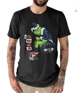Official Santa grinch Dallas Cowboys toilet Washington commanders and carolina panthers T shirt