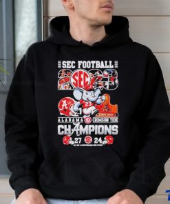 Official Sec Football 2023 Alabama crimson tide champions mascot t shirt
