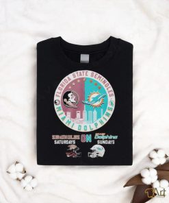 Official Semindles On Saturdays And Dolphins On Sundays T Shirt