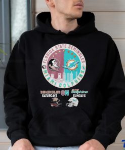Official Semindles On Saturdays And Dolphins On Sundays T Shirt