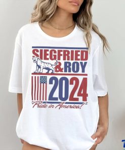 Official Siegfried And Roy 2024 Pride In America T Shirt