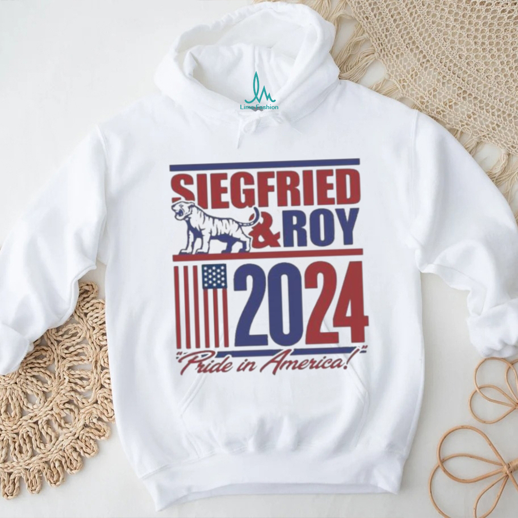 Official Siegfried and roy 2024 pride in America T shirt Official Siegfried and roy 2024 pride in America T shirt
