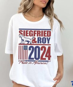 Official Siegfried and roy 2024 pride in America T shirt
