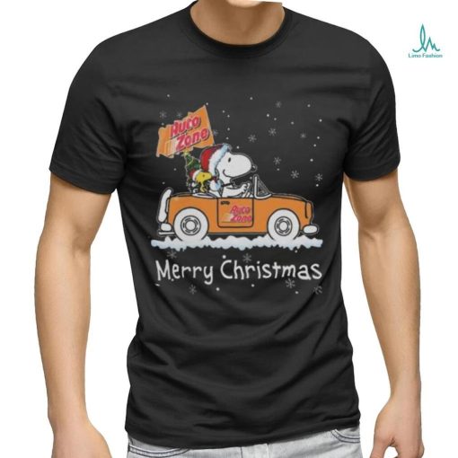 Official Snoopy And Woodstock Driving Car Auto Zone Christmas 2023 Shirt