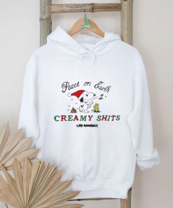 Official Snoopy Peace On Earth Creamy Shits T Shirt