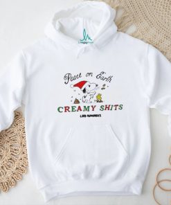 Official Snoopy Peace On Earth Creamy Shits T Shirt
