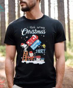 Official Snoopy and Charlie Domino Pizza this is my christmas shirt