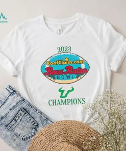 Official South Florida Bulls 2023 Roofclaim Boca Raton Bowl Champions Shirt