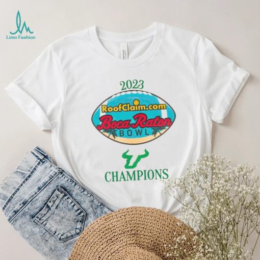 Official South Florida Bulls 2023 Roofclaim Boca Raton Bowl Champions Shirt
