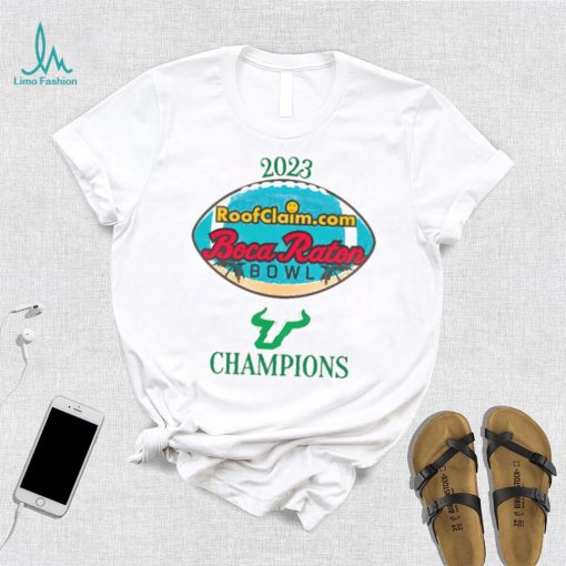 Official South Florida Bulls 2023 Roofclaim Boca Raton Bowl Champions Shirt