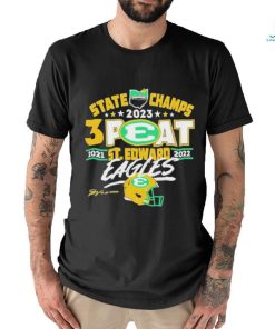 Official St Edward Eagles State Champs 2023 3 Peat Shirt