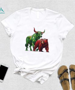 Official Stained Glass Bear And Bull T shirt