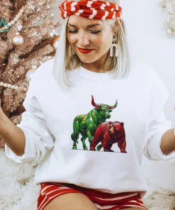 Official Stained Glass Bear And Bull T shirt