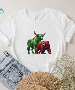 Official Stained Glass Bear And Bull T shirt