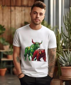 Official Stained Glass Bear And Bull T shirt