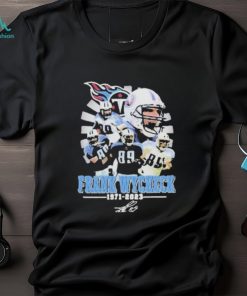 Official Tennessee Titans Frank wycheck thank you for the memories T shirt