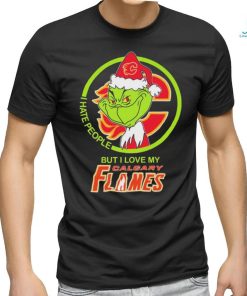 Official The Grinch I Hate People But I Love My Calgary Flames Shirt, hoodie, sweater, long sleeve and tank top Official The Grinch I Hate People But I Love My Calgary Flames Shirt