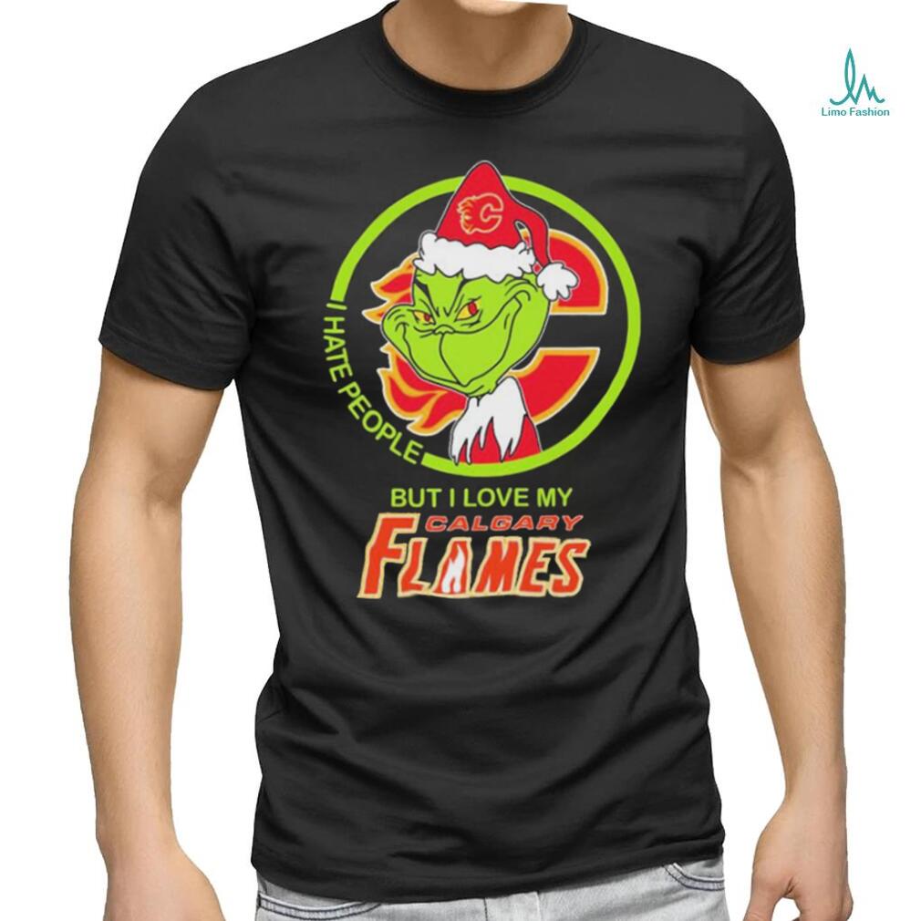 Official The Grinch I Hate People But I Love My Calgary Flames Shirt Official The Grinch I Hate People But I Love My Calgary Flames Shirt