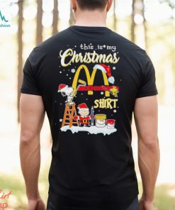 Official The Peanut Snoopy And Charlie Brown This Is My Mcdonald’s Logo Shirt