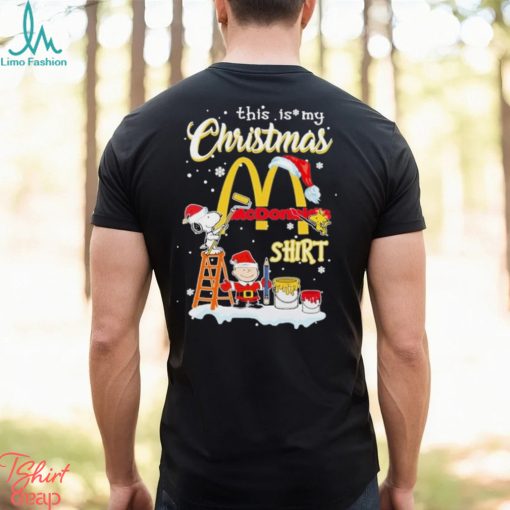 Official The Peanut Snoopy And Charlie Brown This Is My Mcdonald’s Logo Shirt