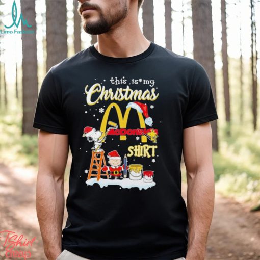 Official The Peanut Snoopy And Charlie Brown This Is My Mcdonald’s Logo Shirt