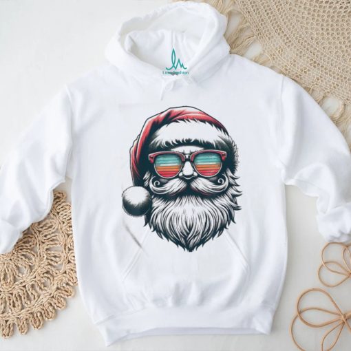 Official The Santa Face Retro Sunglasses Christmas Xmas Men Women Kids Shirt