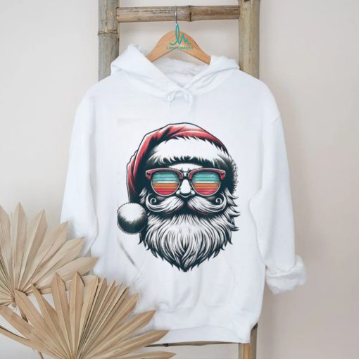 Official The Santa Face Retro Sunglasses Christmas Xmas Men Women Kids Shirt