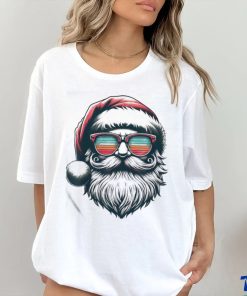 Official The Santa Face Retro Sunglasses Christmas Xmas Men Women Kids Shirt
