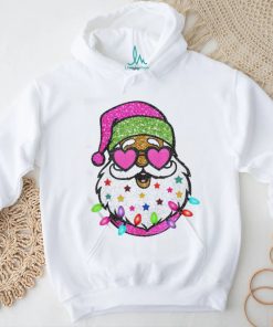 Official The Santa With Sunglasses Christmas Pink Women Girls Kids T Shirt