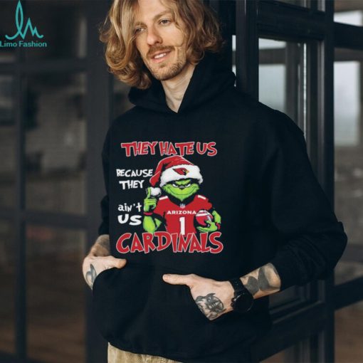 Official They Hate US Arizona Cardinals Football Santa Grinch Christmas shirt