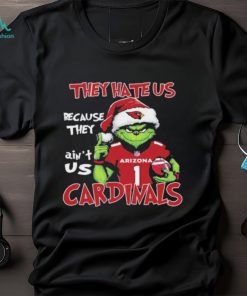 Official They Hate US Arizona Cardinals Football Santa Grinch Christmas shirt