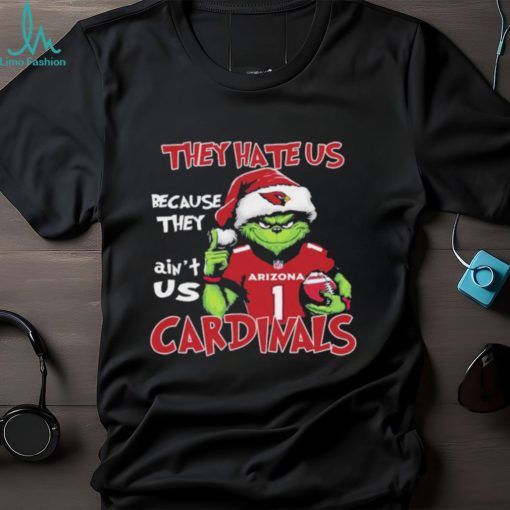 Official They Hate US Arizona Cardinals Football Santa Grinch Christmas shirt
