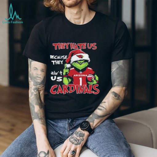Official They Hate US Arizona Cardinals Football Santa Grinch Christmas shirt